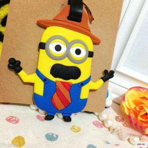 Wholesale-10pcs-Cute-Cartoon-Minion-Stereoscopic-Rubber-Luggage-Tag-Card-Cover(5)