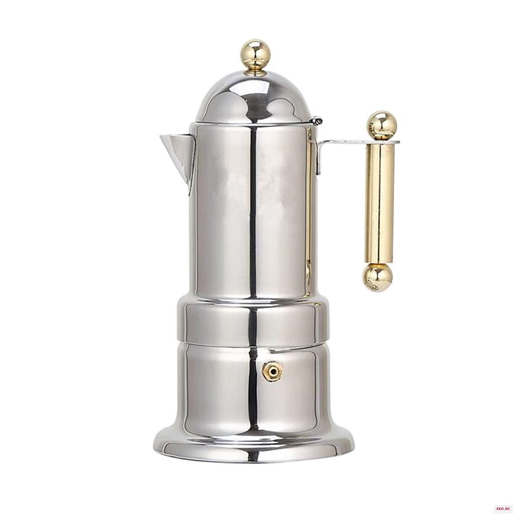 Moka Express Stovetop Espresso Maker Pot Coffee Latte Maker Stainless Steel