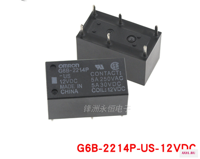 Новое реле Omron G6B 2214P US 5VDC 12VDC 24VDC 5A250VAC 5шт./лот|Реле| |