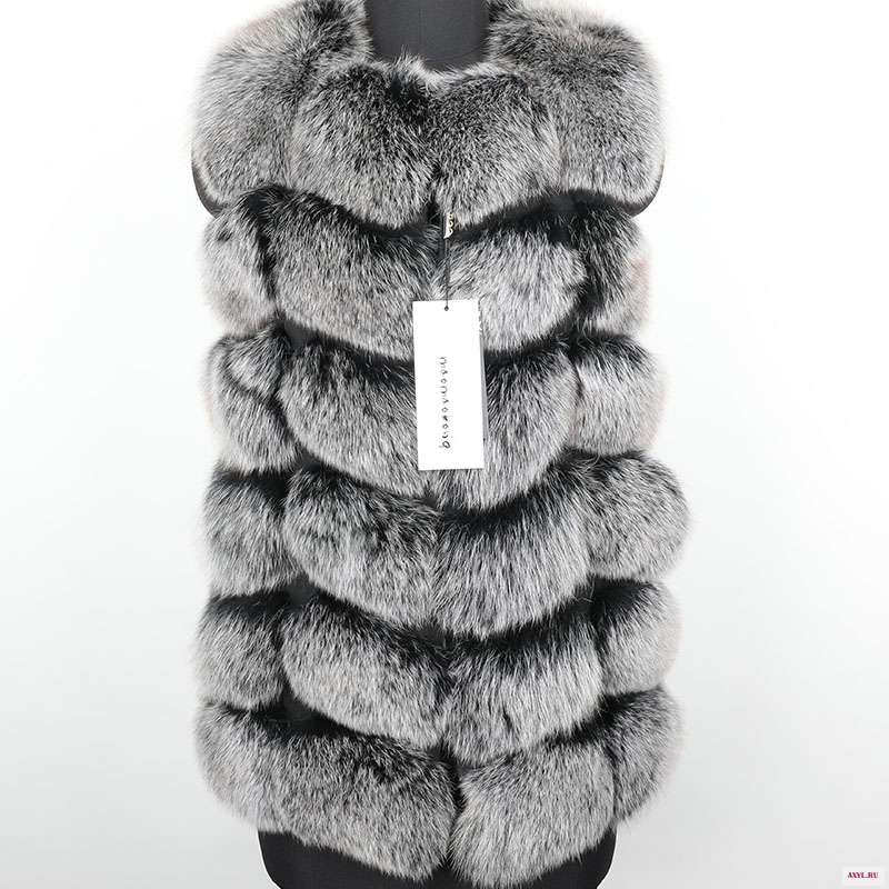 2020Fur пальто натуральная зимняя кожаная куртка женская натуральный Лисий Мех Кожа трава длинный рукав Жилет