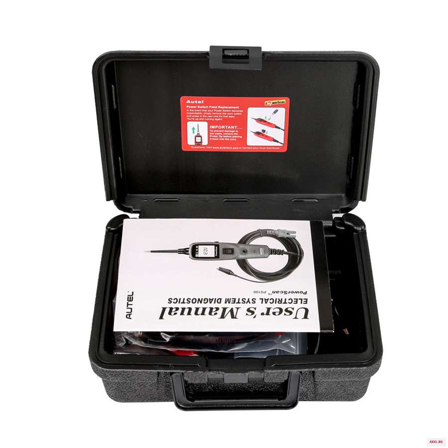 Autel PowerScan PS100 авто электрическая схема AVO метр тестер автомобильной цепи встроенный фонарик для 12 24 В