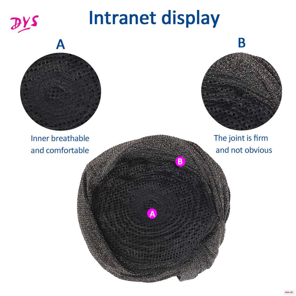 4High Puff Turban Ponytail Short Kinky Curly Headwrap Drawstring Wrap-Ponytail 2 in 1 Updo Head-Wrap Wig Turban African American