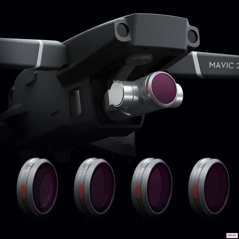 Фильтр PGYTECH для MAVIC 2 ZOOM ND PL SET (профессиональный) (ND8/PL ND16/PL ND32/PL ND64/PL) фильтры 8 16 32 64|Фильтры| |