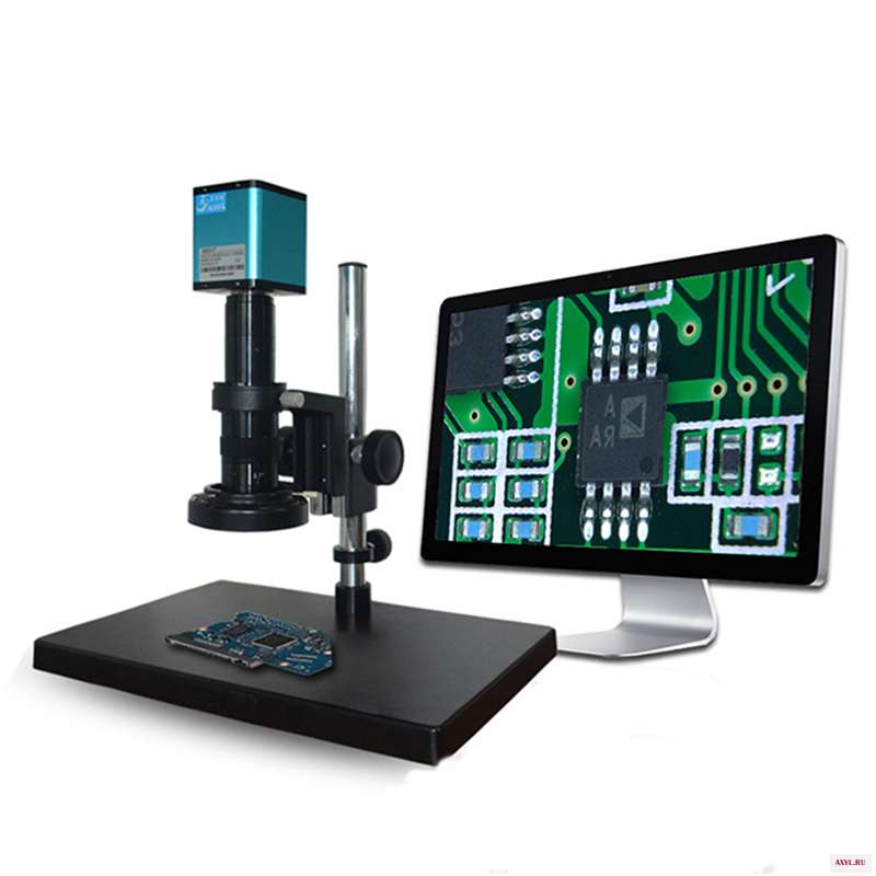 HDMI HD USB TF монокулярный микроскоп цифровой объектив камеры + 56 светодиодный кольцевой светильник для ремонта
