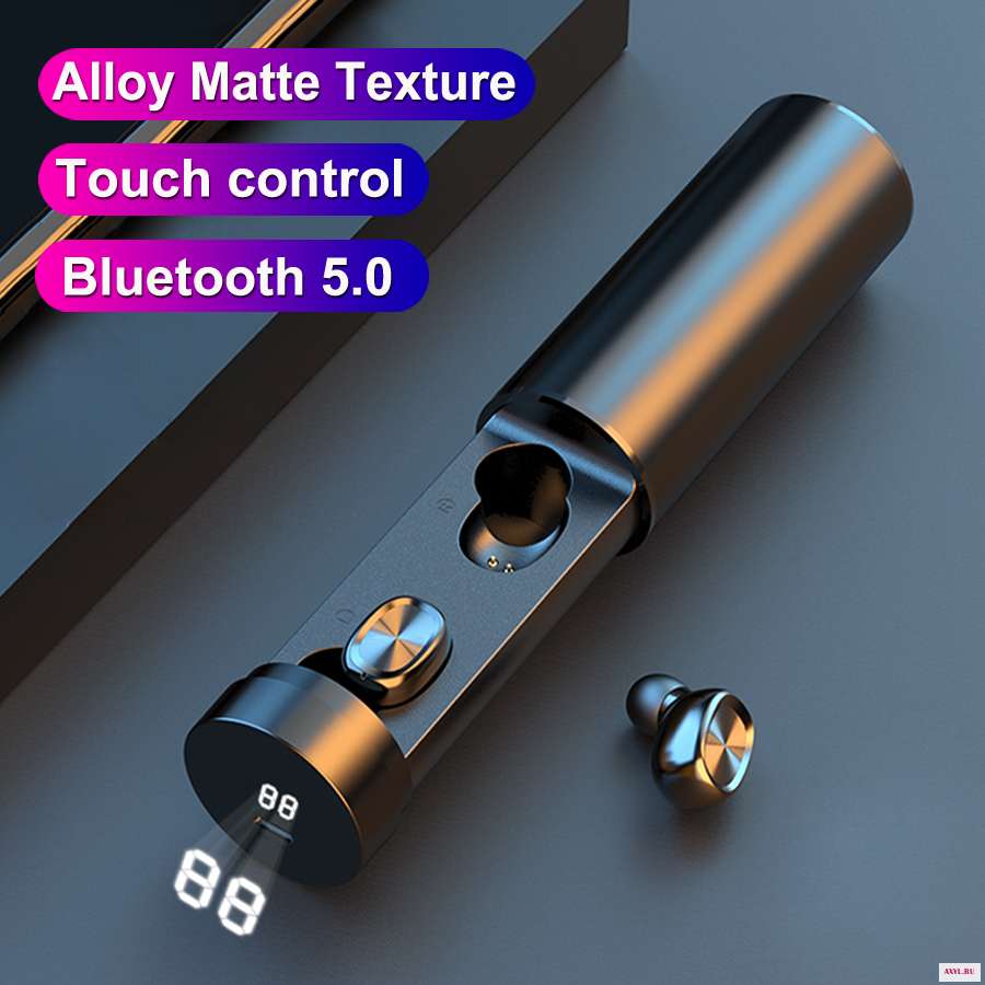 TWS беспроводные Bluetooth наушники V5.0 с сенсорным управлением стереонаушники HD для разговора басами вождения