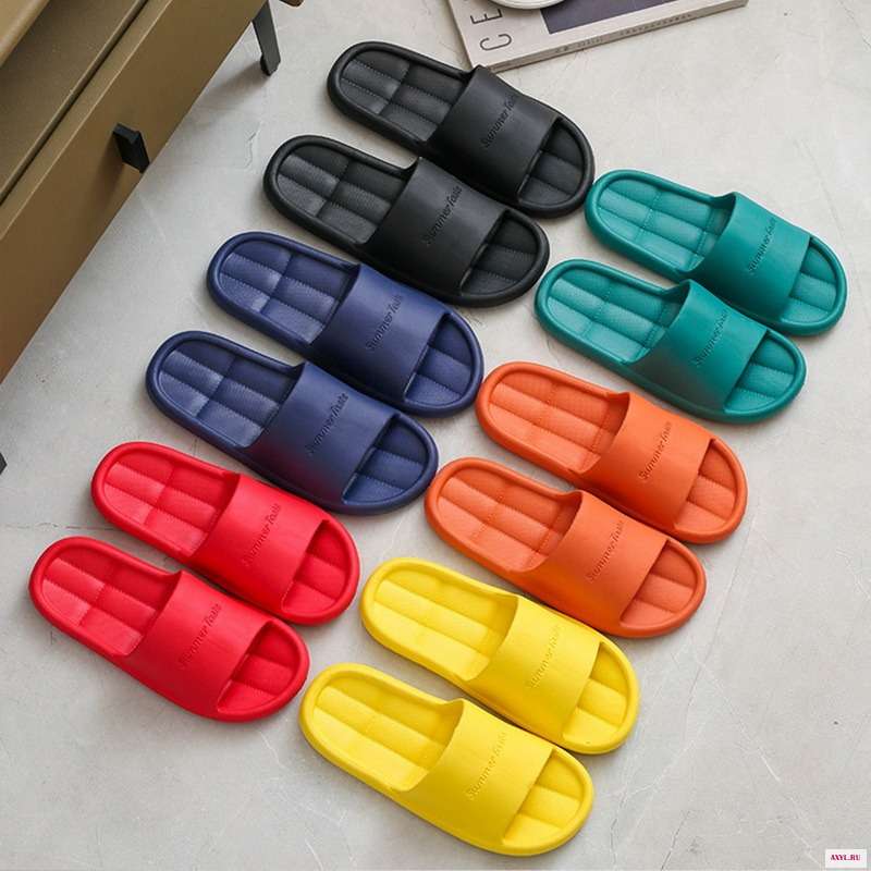 2021 Women Shoes Slippers For Home Men's EVA Non-Slip Flip Flops Couple Bathroom Casual Shoe Beach Indoor Sandals | - Цена: 