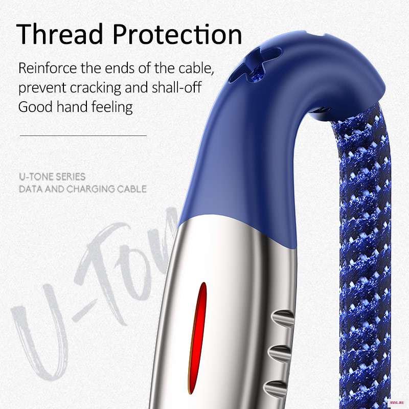 USAMS type C кабель Smart power Off Auto Cut offFast зарядный нейлоновый USB QC3.0 шнур для передачи данных Xiaomi samsung HUAWEI