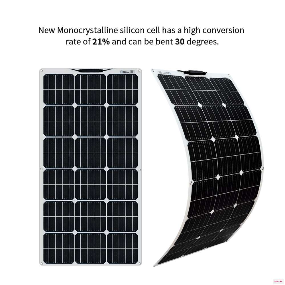 100 Вт солнечная панель 18 в Солнечный комплект Panneau solaire гибкий элемент для 12 В 24 батарея автомобиля RV домашняя
