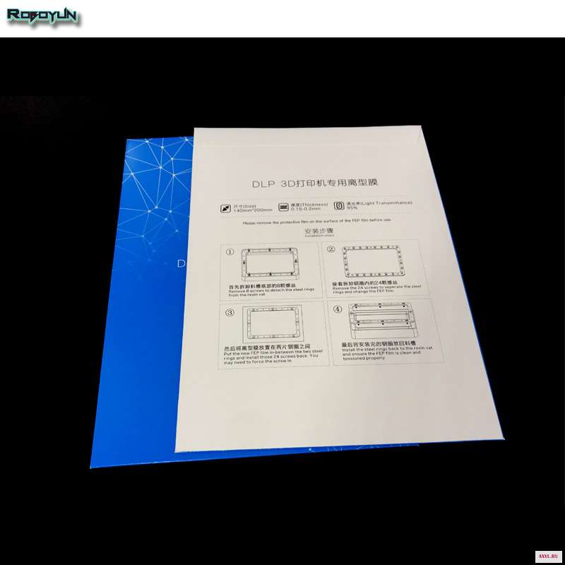 Пленка FEP 5 шт./лот для 3D принтера Photon Mono X Resin 280x200 мм листы SLA/LCD 0 15 ММ пленка принтера|Детали и аксессуары