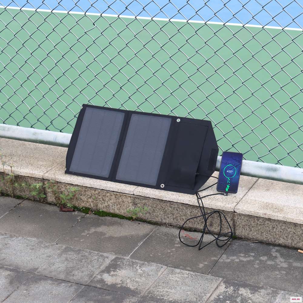 Солнечное зарядное устройство usb 14W 21W 5v складной Портативный солнечное на 5V Мощность банк планшетный ПК MP3 4