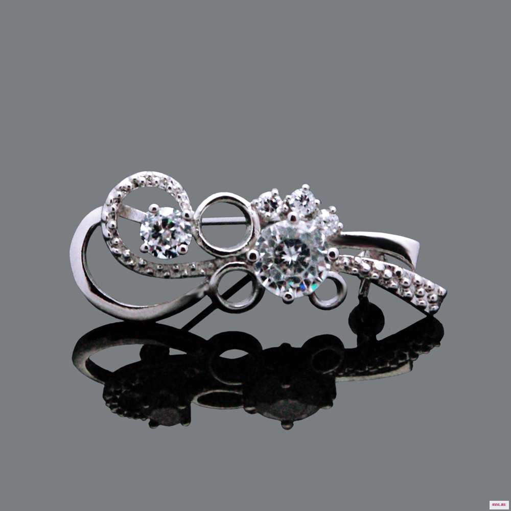 Женская Брошь из серебра 925 пробы брошь с цирконом|jewelry mix|jewelry wholsalejewelry plier |