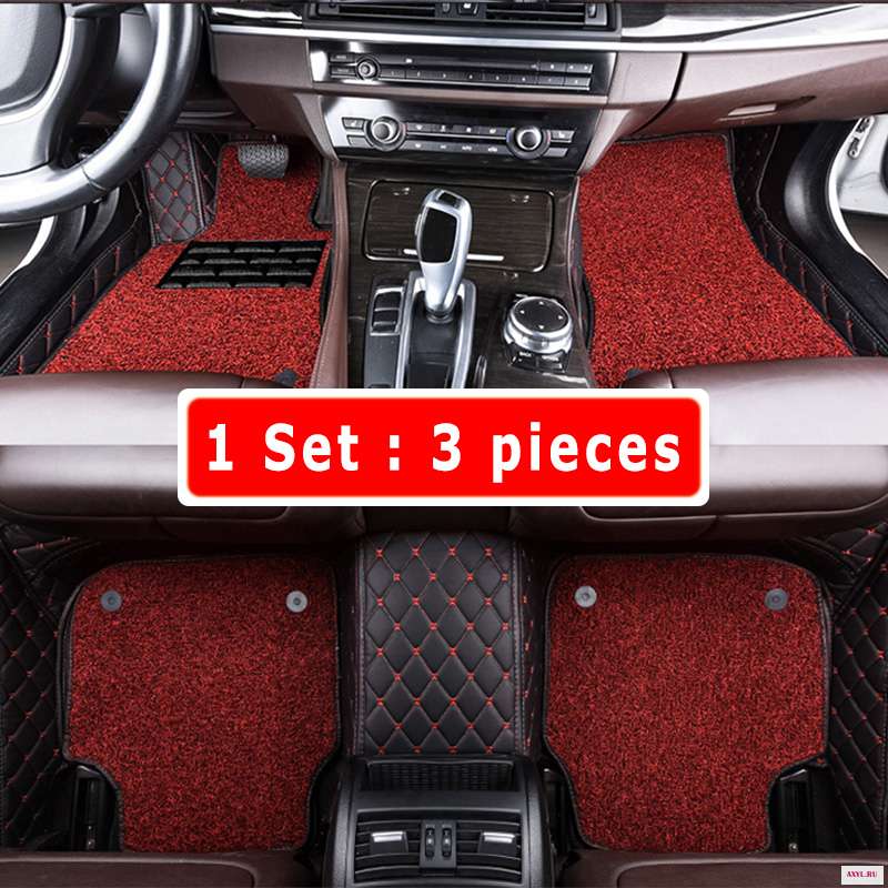 Роскошные двухслойные автомобильные коврики для Toyota Highlander XU50 Kluger 2019 2018 2017 2016 2015 2014 5 местный|Напольные