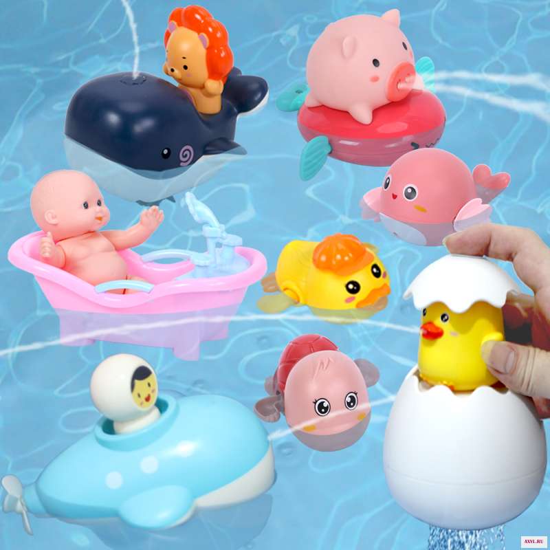Классическая Детская Игрушка Лодка для купания Душ игровой бассейн игрушки ванной детей возрастом 1 год