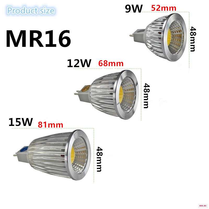 Светодиодная лампа MR16 высокой мощности 1 шт. 9 Вт 12 15 В светодиодные пятна теплые/холодные с GU5.3 110 В/220