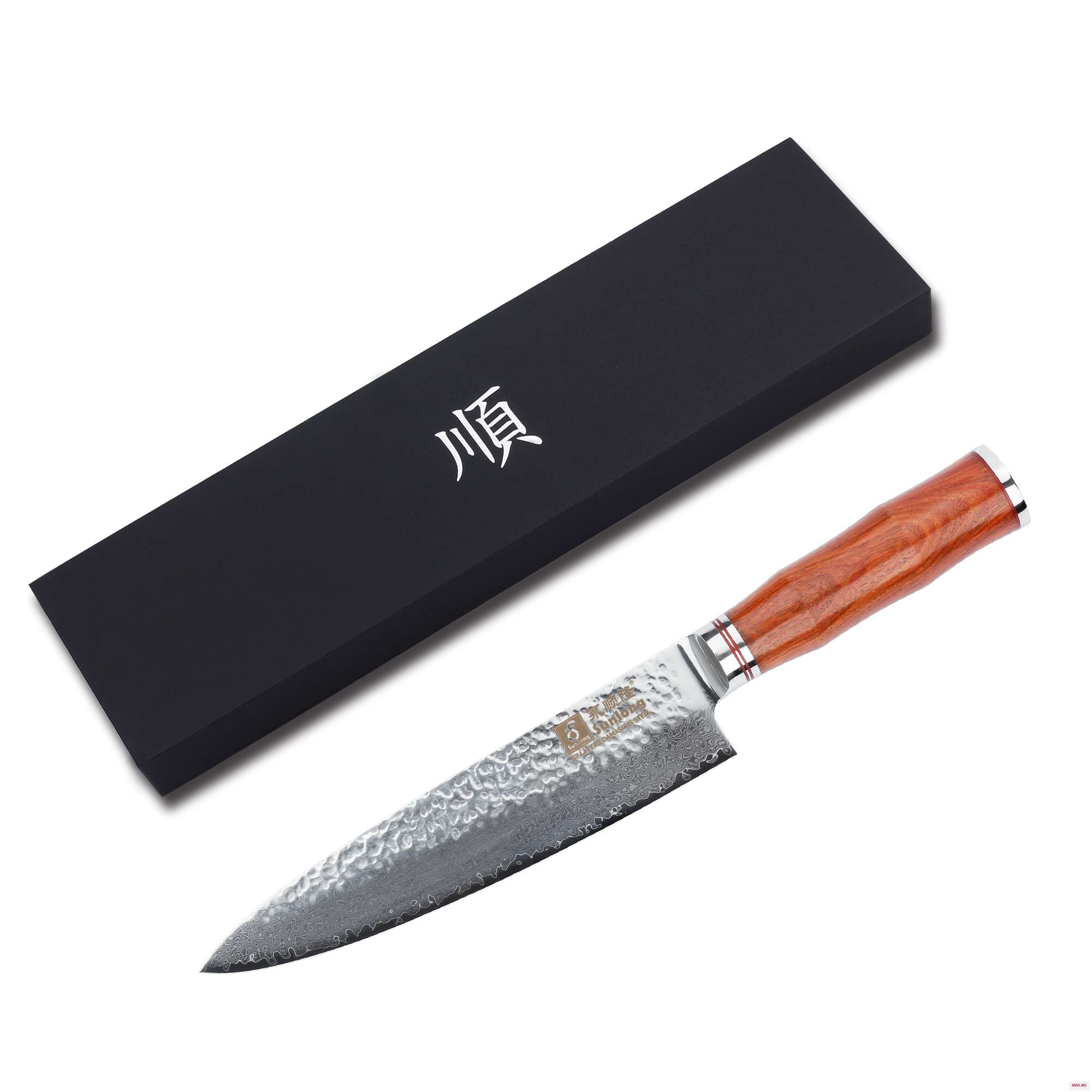 Sunlong ножи повара 8 дюймов Gyuto японский VG10 Дамасская сталь кухонные Палисандр Ручка|slicing knife|damascus steelcut meat |