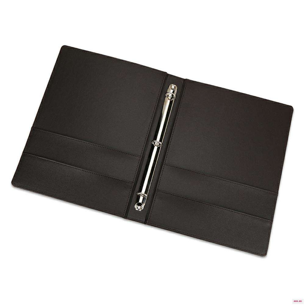 Kingfom из искусственной кожи Ring Binders A4 3 кольца папка для файлов с карманным держателем бумаги документов|Папка