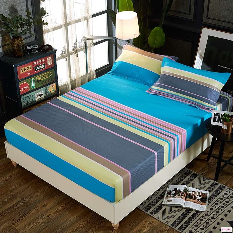 Полный Простыня из чистого хлопка цельная пижама стопроцентного постельное белье матрац крышка крышки