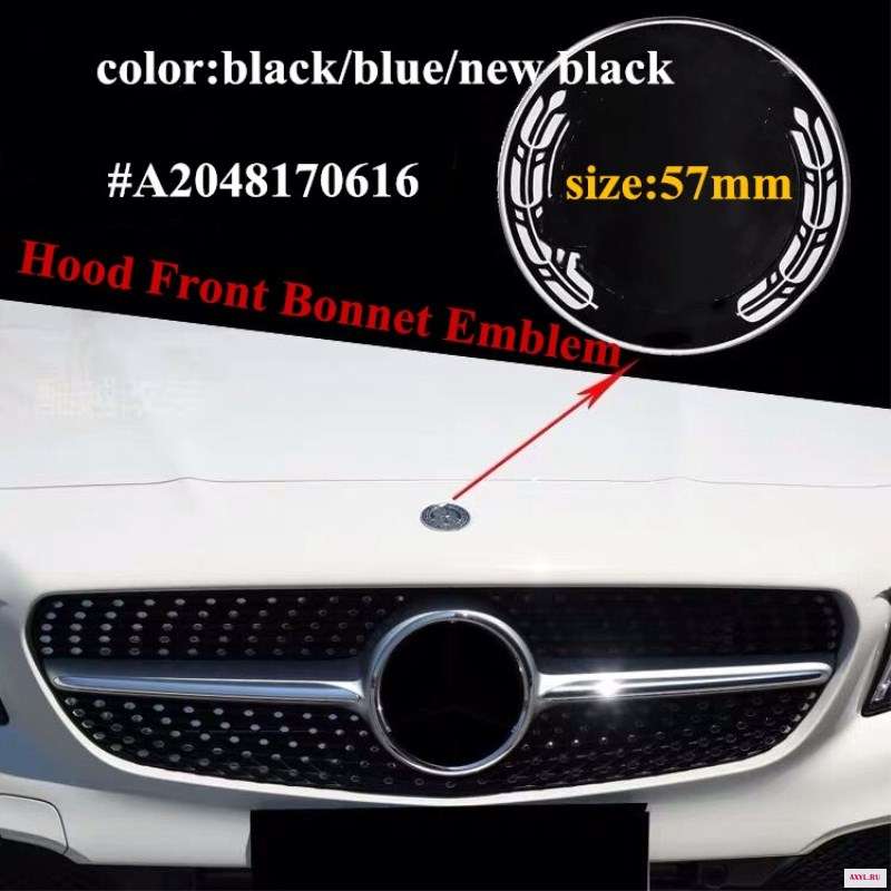 1 шт. значок эмблема передней капота автомобиля плоская Эмблема для Benz W204 W205 W212 W213 W238 новый класс C E|Эмблемы| |