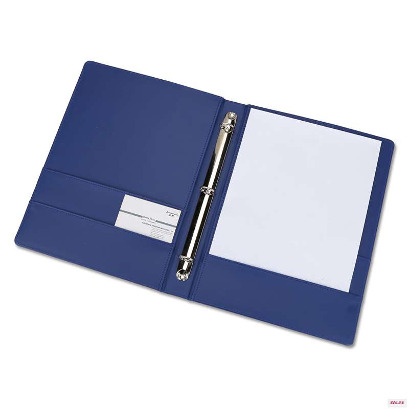 Kingfom из искусственной кожи Ring Binders A4 3 кольца папка для файлов с карманным держателем бумаги документов|Папка