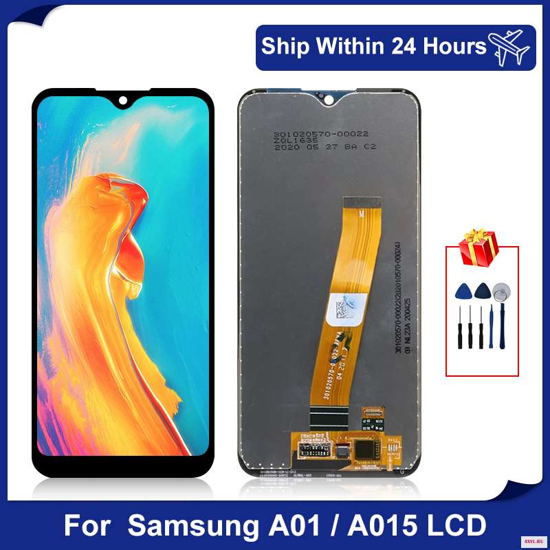 ЖК дисплей 5 7 дюйма для Samsung Galaxy A01 A015F A015 сенсорный экран дигитайзер A015F/DS запасные части|Экраны мобильных