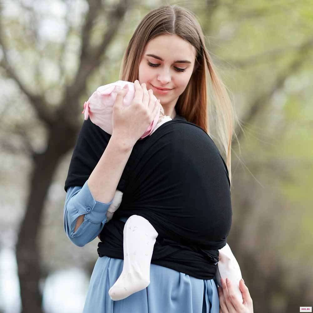 Слинг переноска для новорожденных мягкая дышащая накидка Хипсит удобный чехол кормления грудью