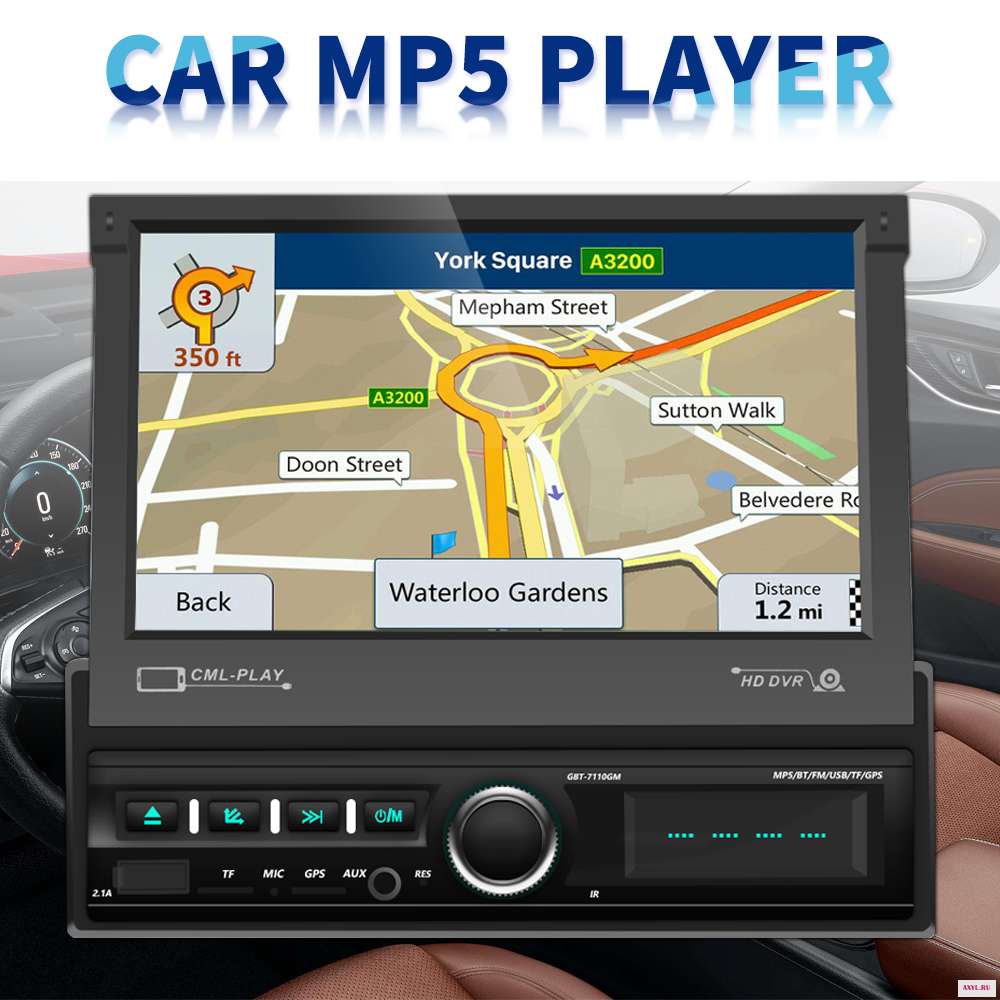 Автомагнитола Podofo 1 Din 7 дюймов GPS Android IOS Mirror Link автомобильный мультимедийный плеер сенсорный экран Bluetooth USB FM