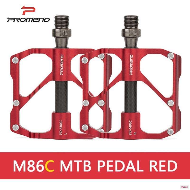 Педаль Mtb PROMEND быстросъемная Антискользящая Ультралегкая из углеродного волокна 3 подшипника для горного
