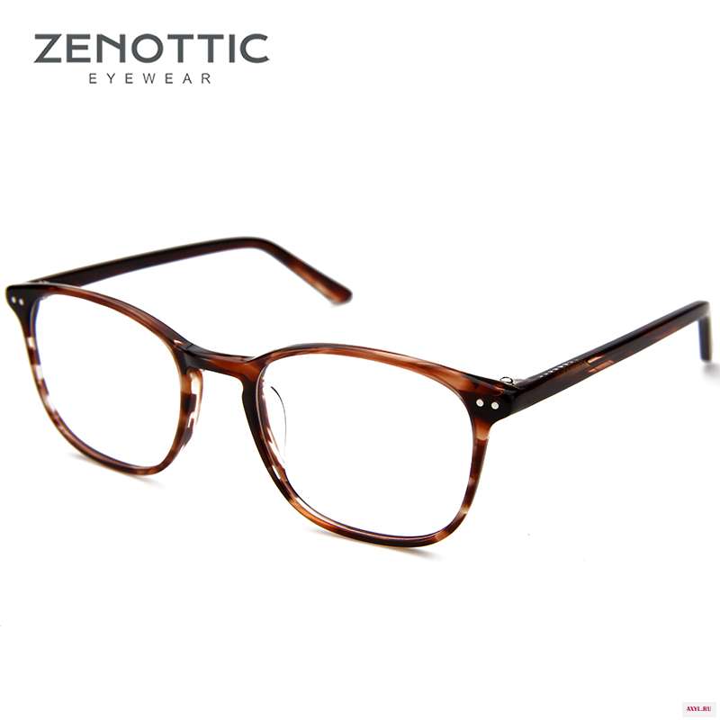 Очки ZENOTTIC в ретро стиле для мужчин и женщин оптические аксессуары коррекции миопии с ацетатной оправой