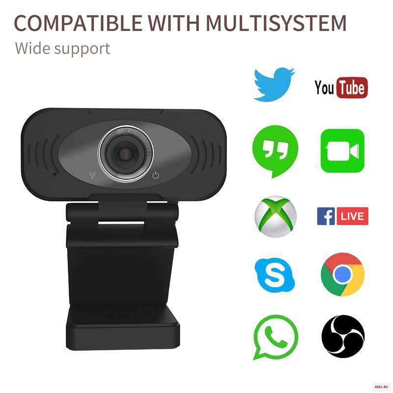 1080P камера IMILAB 2MP С микрофоном usb веб HD играть и подключите настольных Smart Tv для потокового видео вызов