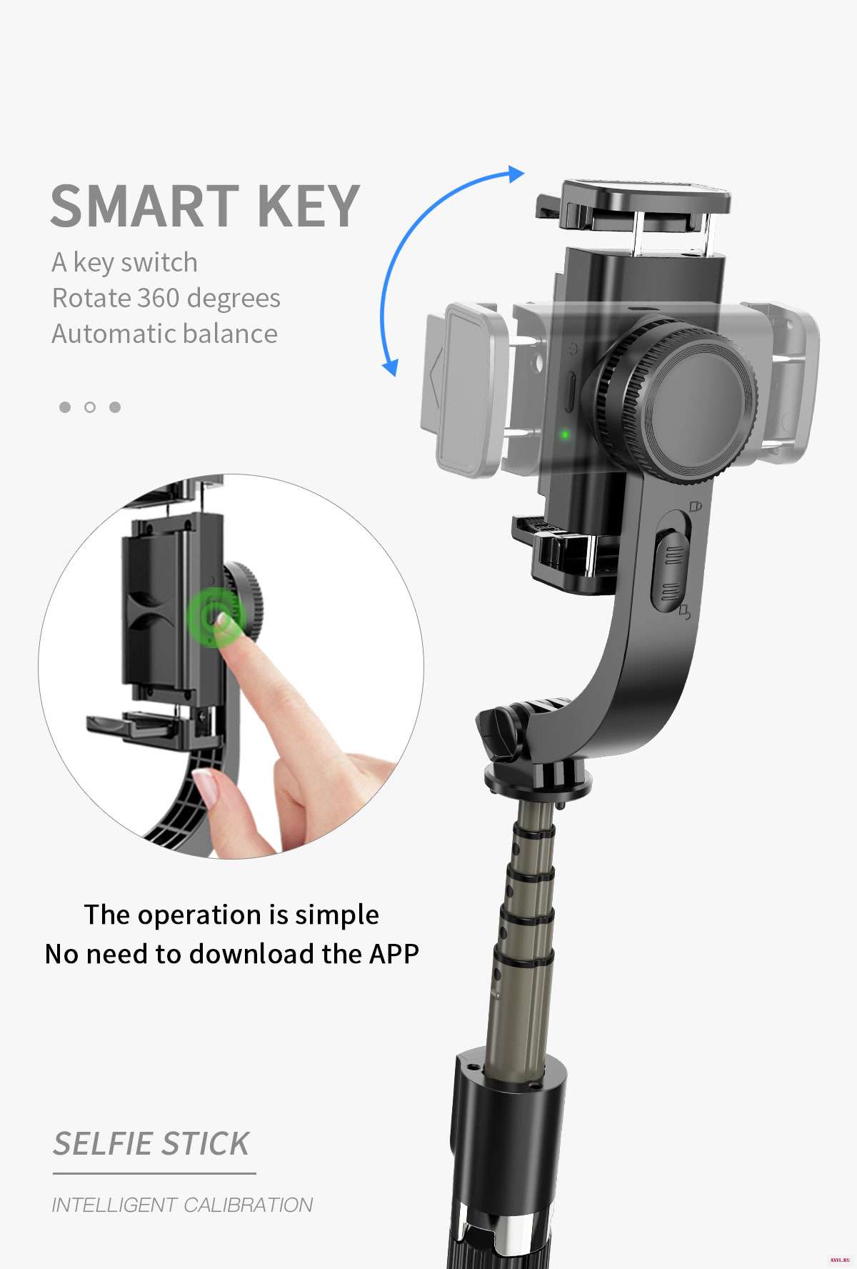 Proker ручной шарнирный стабилизатор для камеры GoPro мобильный телефон держатель селфи палки регулируемая