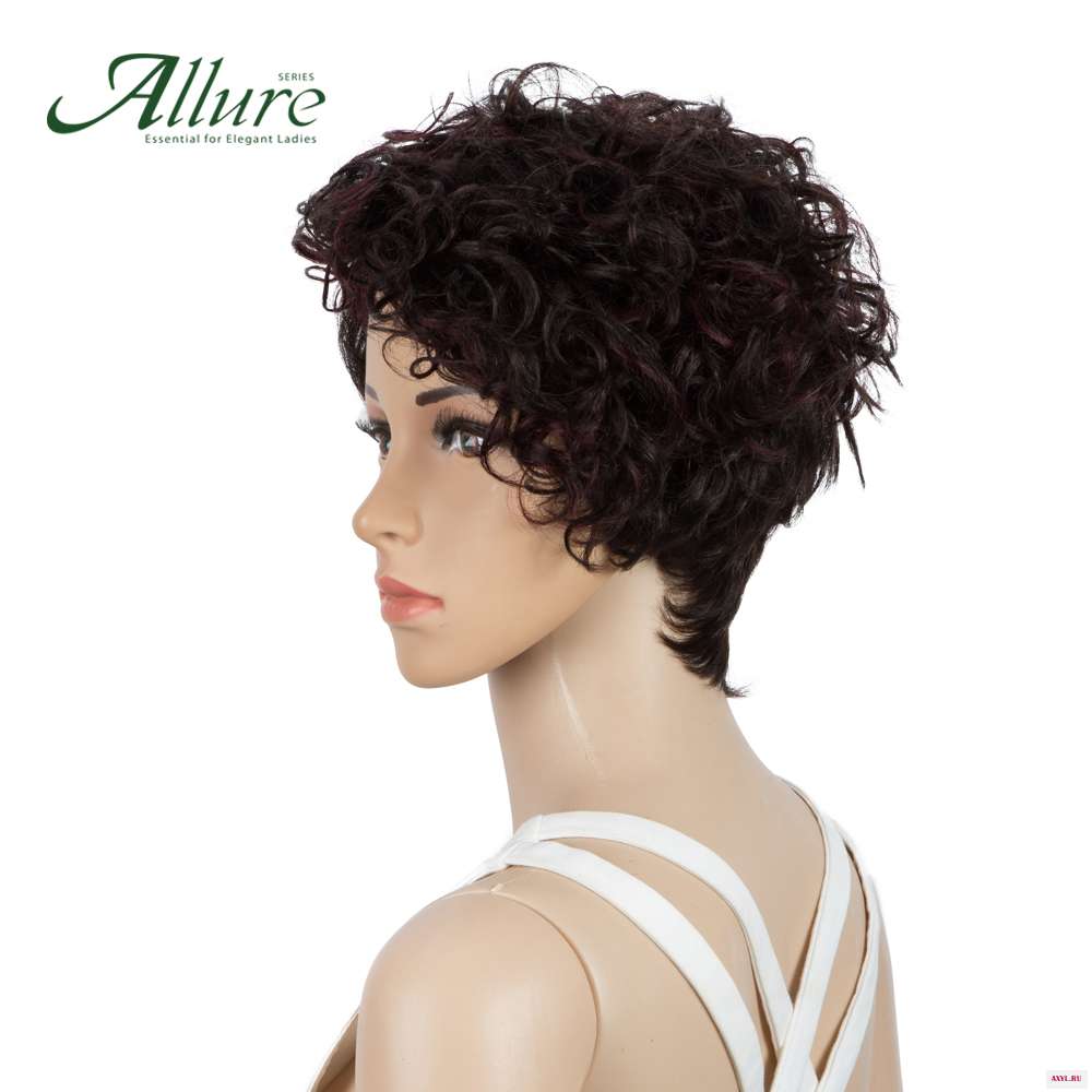 Парики из человеческих волос Pixie Cut с челкой для черных женщин Короткие афро кудрявые парики бразильские