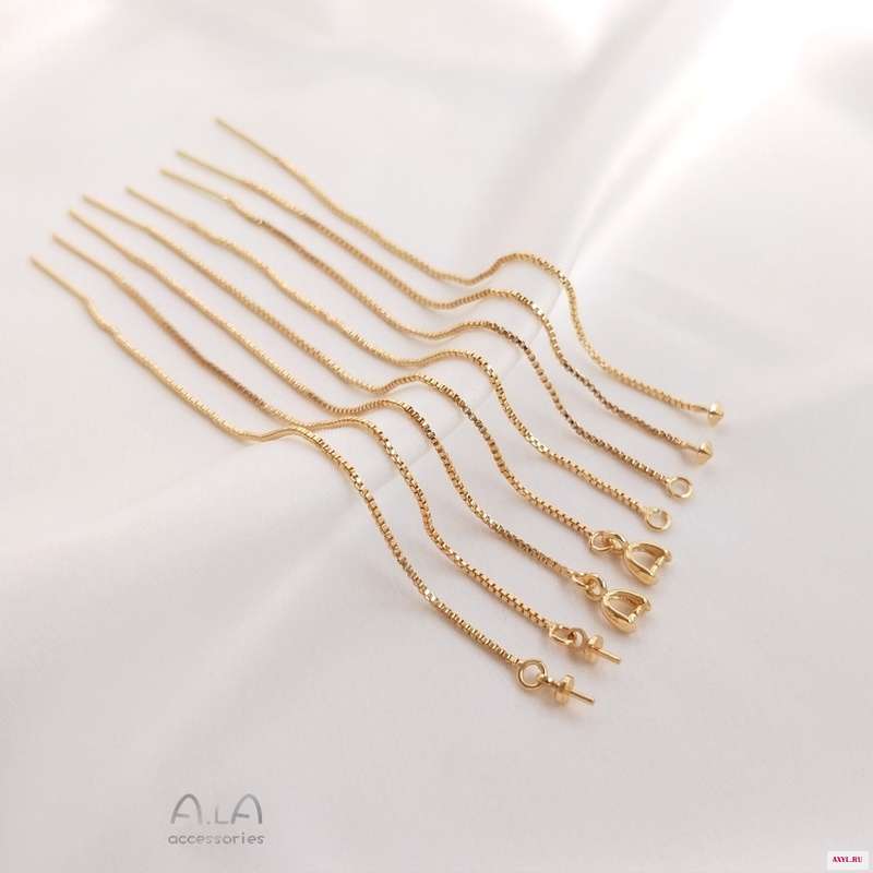 14k никогда не увядает швенза ручной DIY уха ногтей заячьи уши кольцо кисточкой ушные украшения Материал