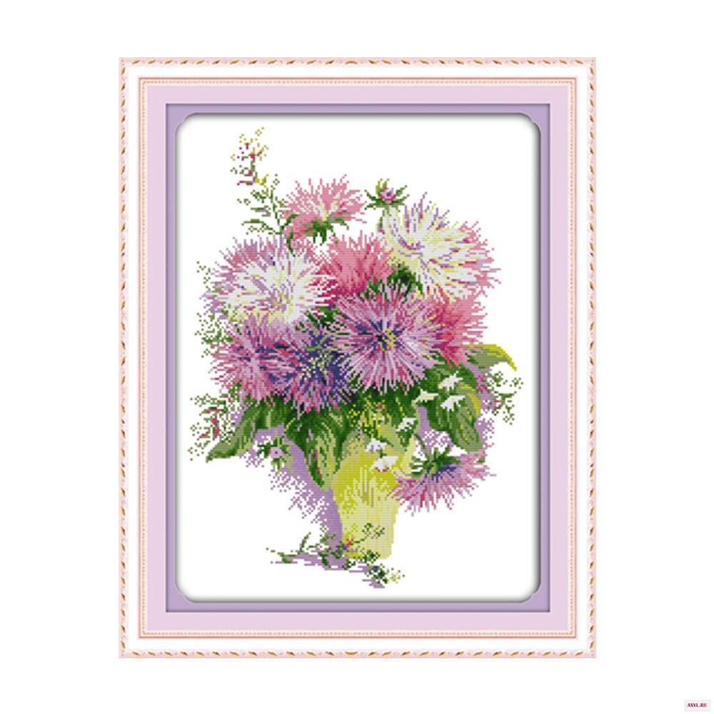 Набор для вышивки крестиком цветы|handmade needlework|embroidery diycross stitch kits |