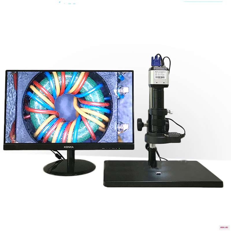 HDMI HD USB TF монокулярный микроскоп цифровой объектив камеры + 56 светодиодный кольцевой светильник для ремонта