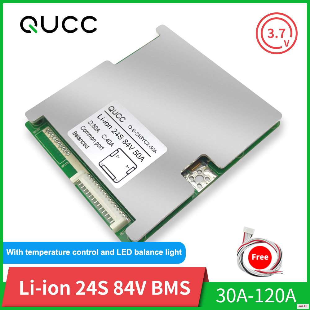 24S BMS 84V 120A 100A 80A 60A 50A 40A 30A 18650 защита литиевой батареи эквалайзер PCB для мотоцикла электромобиля|Аксессуары