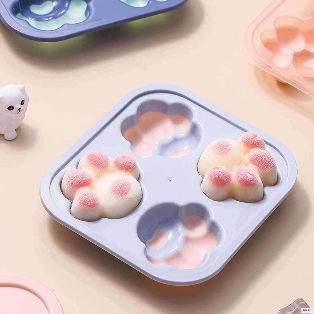 Форма для мороженого Cat Paw силиконовая форма многоразовый поднос кубика льда форма| |