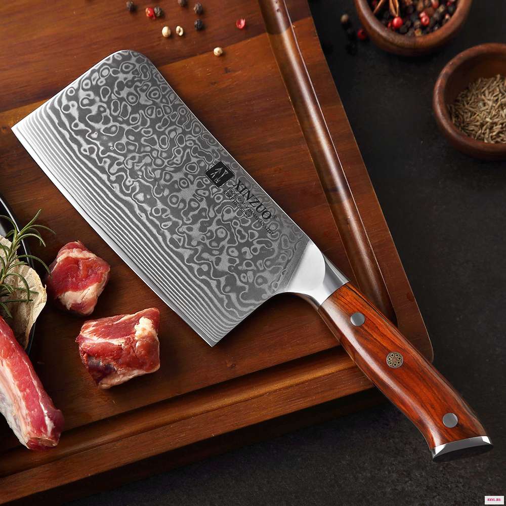 XINZUO 6. 5 Дюймовый Нож для мясника Дамасская сталь кухонные ножи из нержавеющей стали овощи мясо кости нож