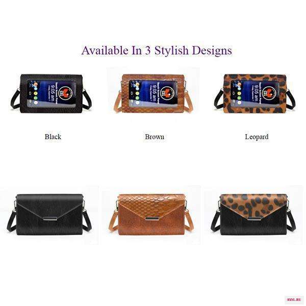 Чистый и безопасный сенсорный Экран бумажник Для женщин сотовый телефон кошелек прозрачная простая сумка