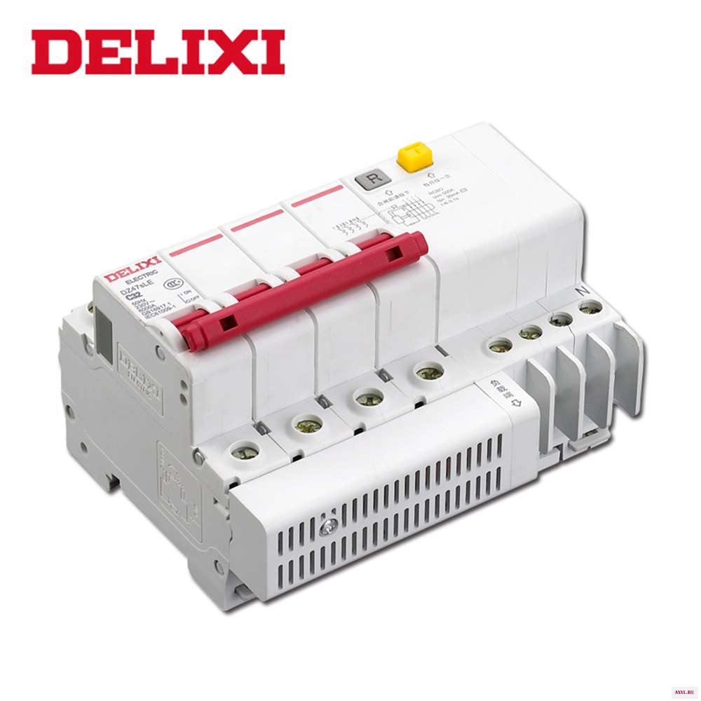 Автоматический выключатель остаточного тока DELIXI DZ47sLE C type RCBO 4P 10A 16a 20A 25A 32A 40A 50A 63a|Автоматические выключатели|