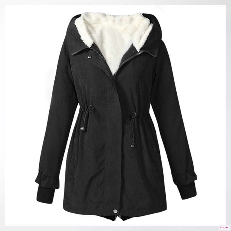 Winter Jacket Women Plus Size Womens Parkas Women's Hooded Jackets Thicken Outerwear Solid Coats Pregnancy Clothes - Цена: 