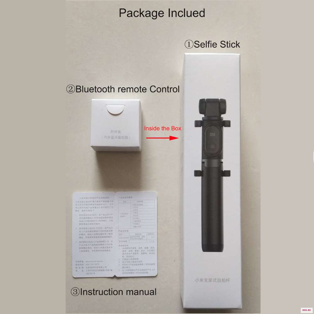 Оригинальный Xiaomi селфи палка для телефона Bluetooth мини штатив с беспроводным пультом дистанционного спуска