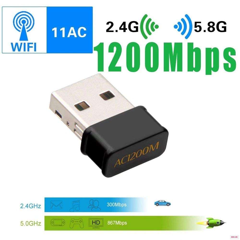 JCKEL 1200 Мбит/с беспроводной USB Wifi адаптер Lan Ethernet 2 4G 5G Двухдиапазонная Сетевая карта Dongle 802.11n/g/a/ac|Сетевые карты|