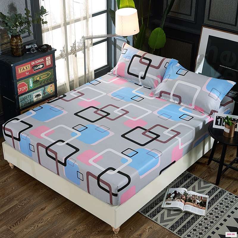 Полный Простыня из чистого хлопка цельная пижама стопроцентного постельное белье матрац крышка крышки