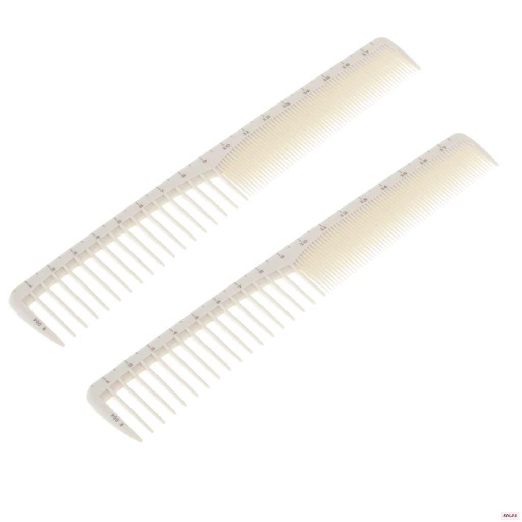 2X Salon Professional Barber Hairdressing Resin Comb Hair Combs With Scale