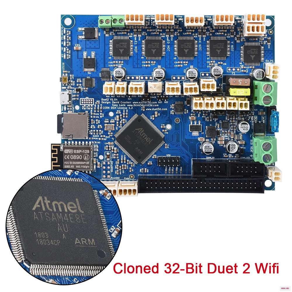 Клонированная 32 битная плата управления Duet 2 Wifi V1.04 Duetwifi для PanelDue 4 3 RepRap усовершенствованная материнская CNC 3D