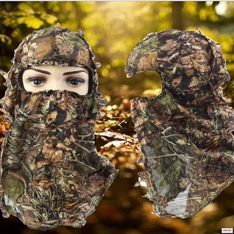 Высокое качество Охотничьи 3D камуфляжные шляпы скрытые джунгли - Цена: 