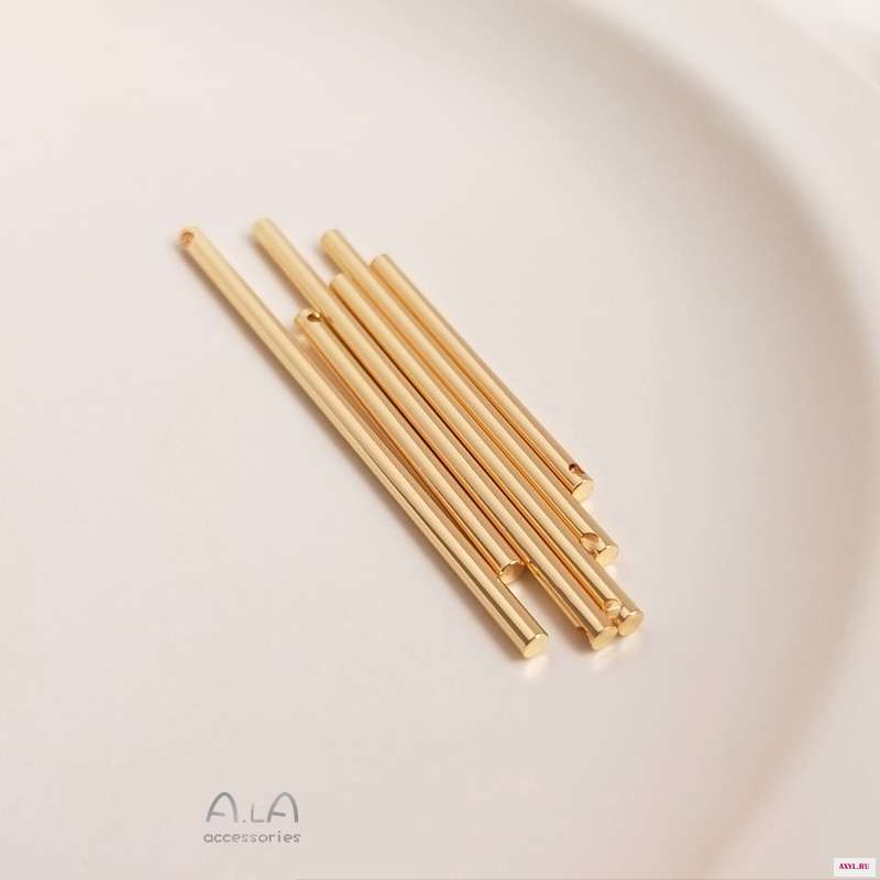 Никогда не выцветает 14K покрыто пакет браслет напульсник Настоящее золото буровая круглая прямые волосы