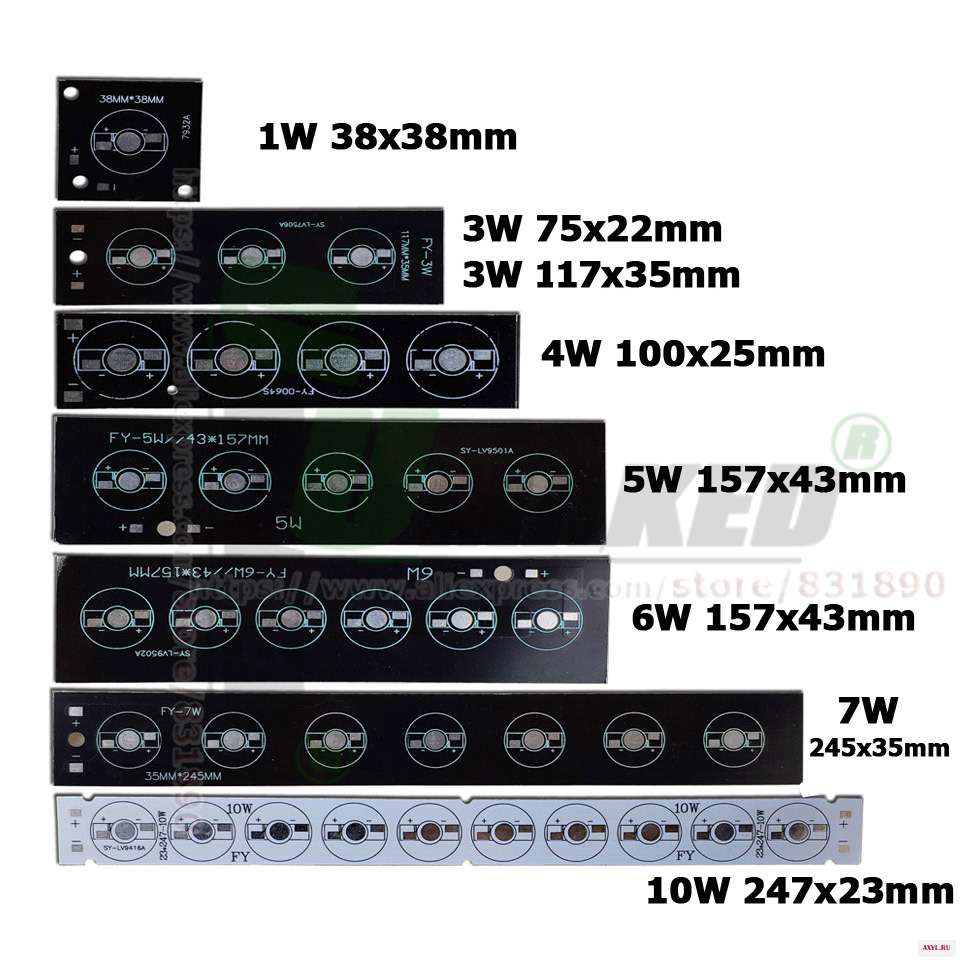 Светодиодный алюминиевый светильник 10 Вт 247x23 мм 1/3/5 Вт|led light floodlight|floodlight ledled floodlight |