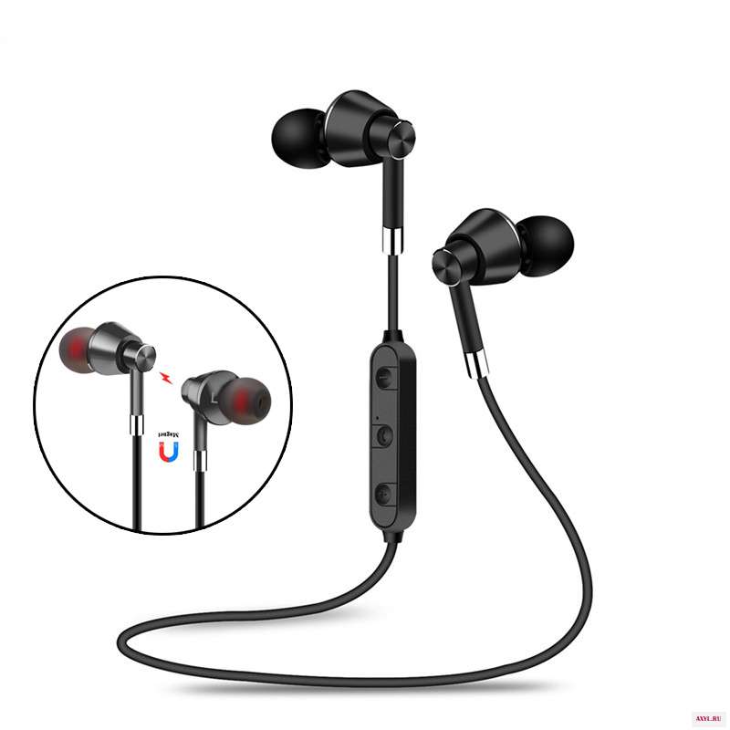 Спортивные Беспроводные Bluetooth наушники стерео гарнитура бас с микрофоном для Xiaomi Mi Max 2 huawei honor|Наушники и