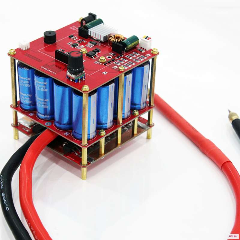 5 4 V 400F Портативный оборудование для точечной сварки DIY конденсатор с алюминиевой крышкой точечная